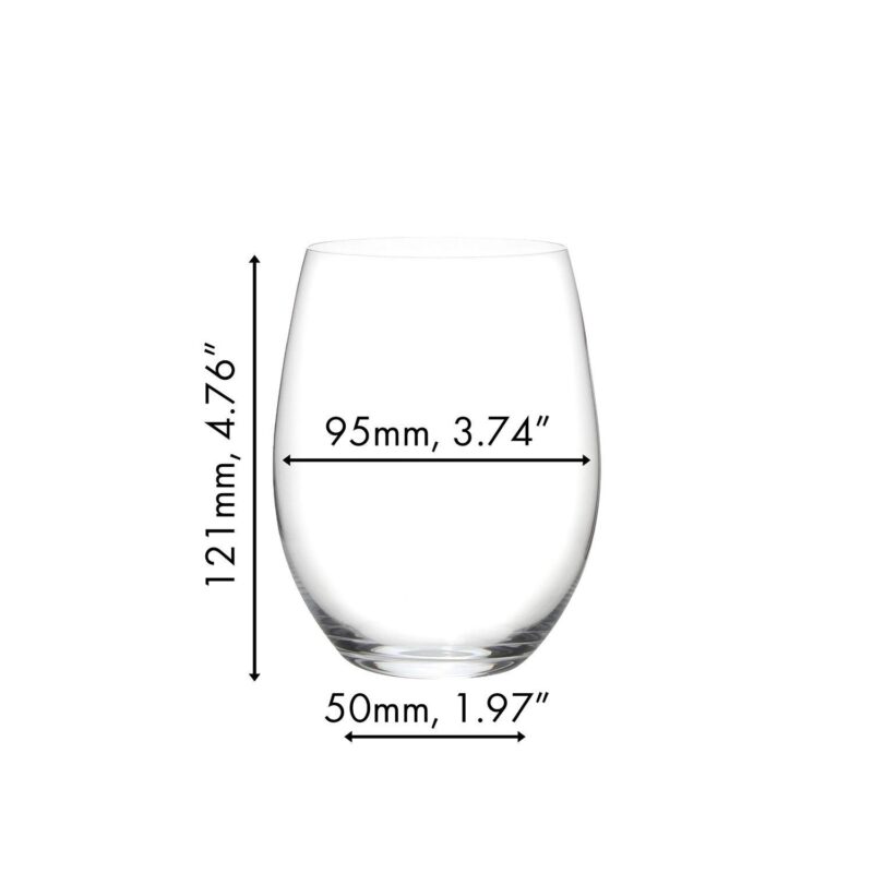 Riedel The O Wine Tumbler Cabernet/Merlot Wine Glass 8-pc Set - Image 4