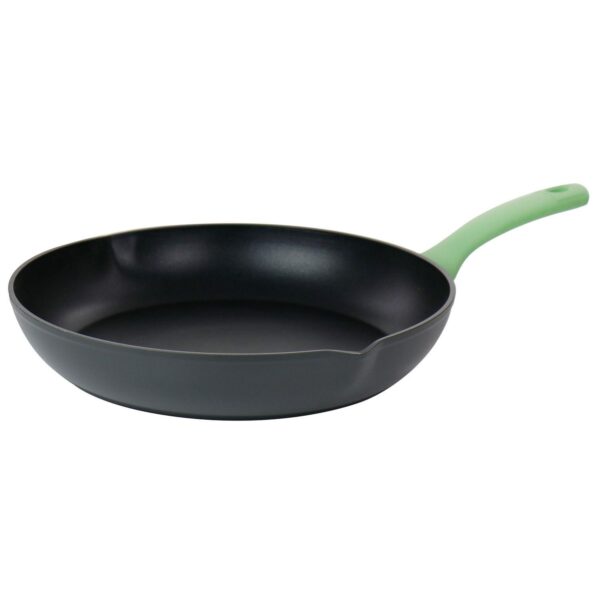 Rigby 9.5 Inch Aluminum Nonstick Frying Pan with Pouring Spouts