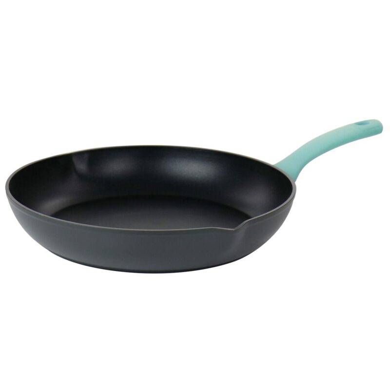 Rigby 9.5 Inch Aluminum Nonstick Frying Pan with Pouring Spouts - Image 7