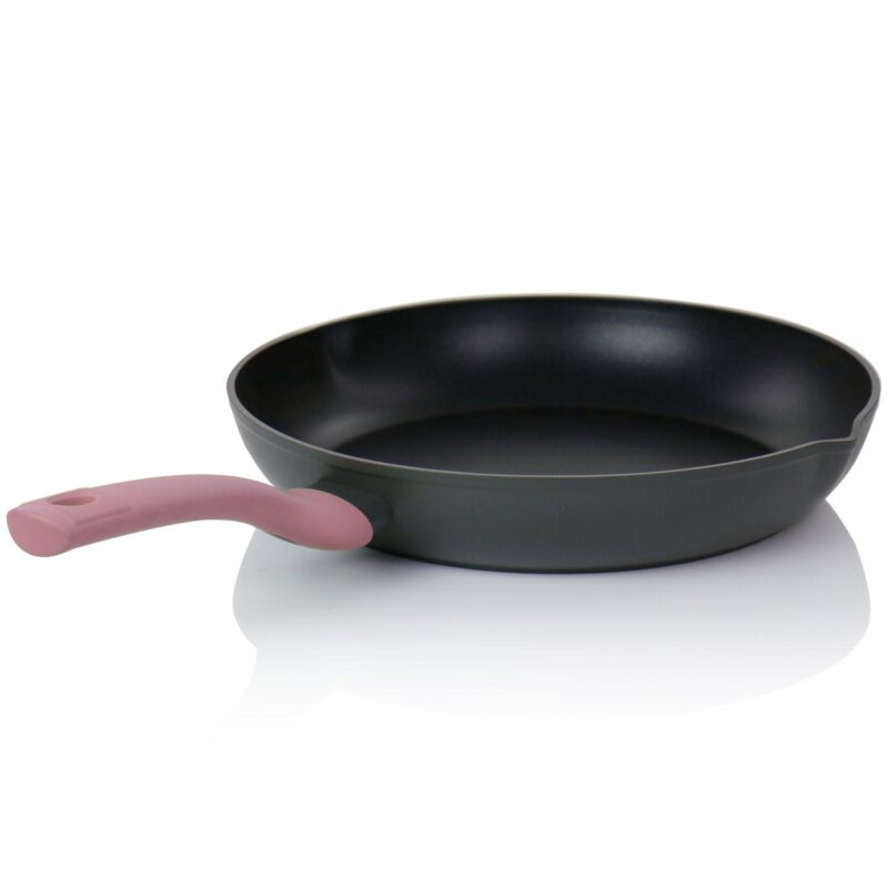 Rigby 9.5 Inch Aluminum Nonstick Frying Pan with Pouring Spouts - Image 2