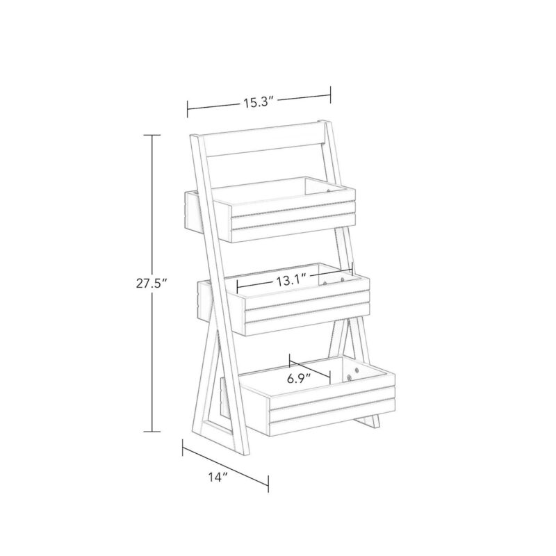 RiverRidge Home 3-Shelf Storage Caddy - Image 10