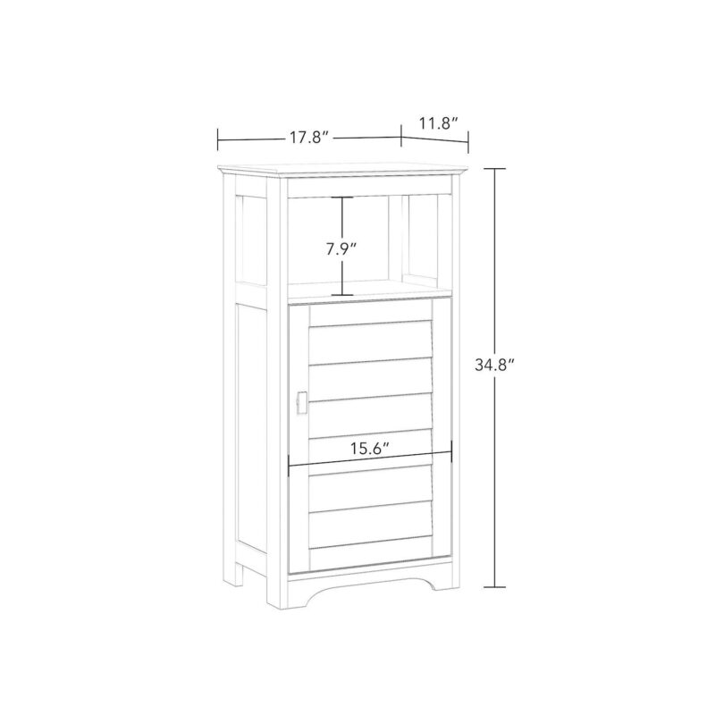 RiverRidge Home Brookfield One Door Storage Floor Cabinet - Image 10
