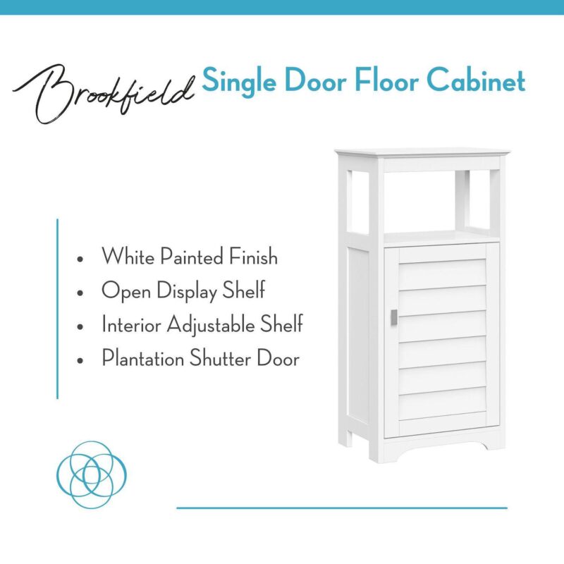RiverRidge Home Brookfield One Door Storage Floor Cabinet - Image 6