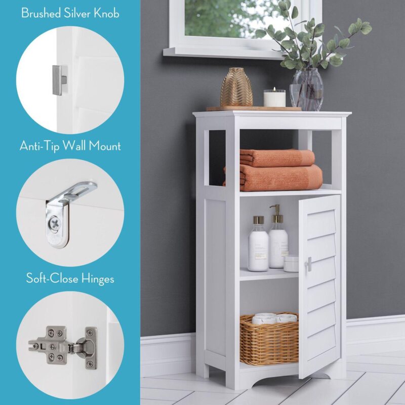 RiverRidge Home Brookfield One Door Storage Floor Cabinet - Image 2