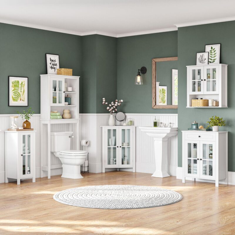 RiverRidge Home Danbury 2-Door Corner Cabinet - Image 7