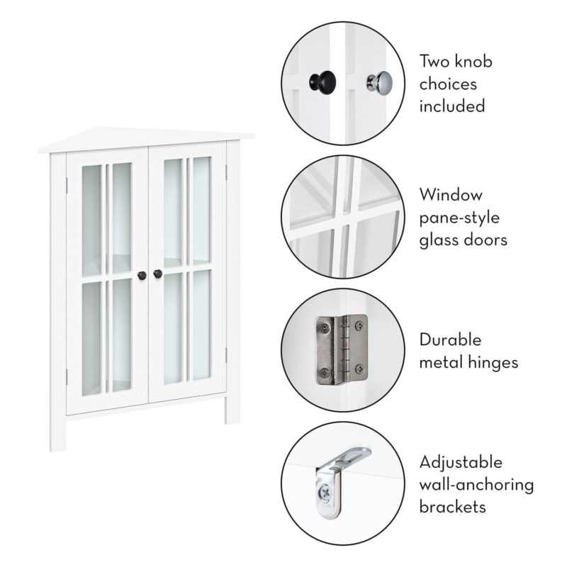 RiverRidge Home Danbury 2-Door Corner Cabinet - Image 10