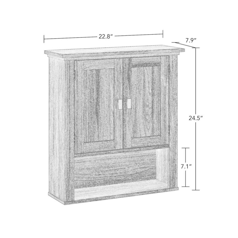 RiverRidge Home Hayward Two Door Wall Cabinet - Image 12