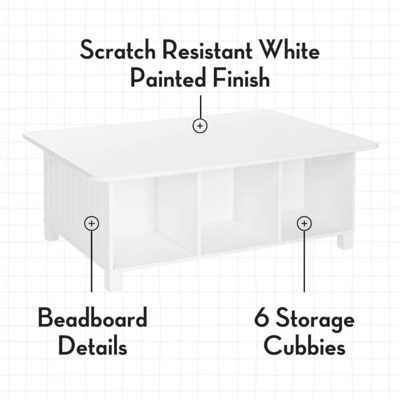RiverRidge Home Kids' 6-Cubby Storage Activity Table - Image 8