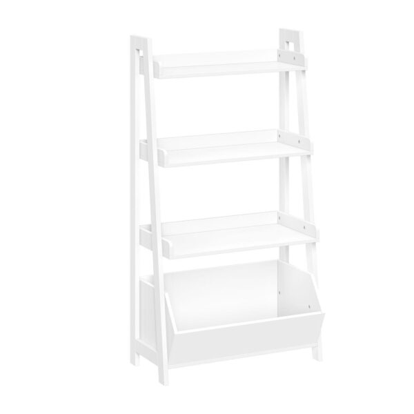 RiverRidge Home Kids 4-Tier 24-in. Ladder Shelf with Toy Organizer