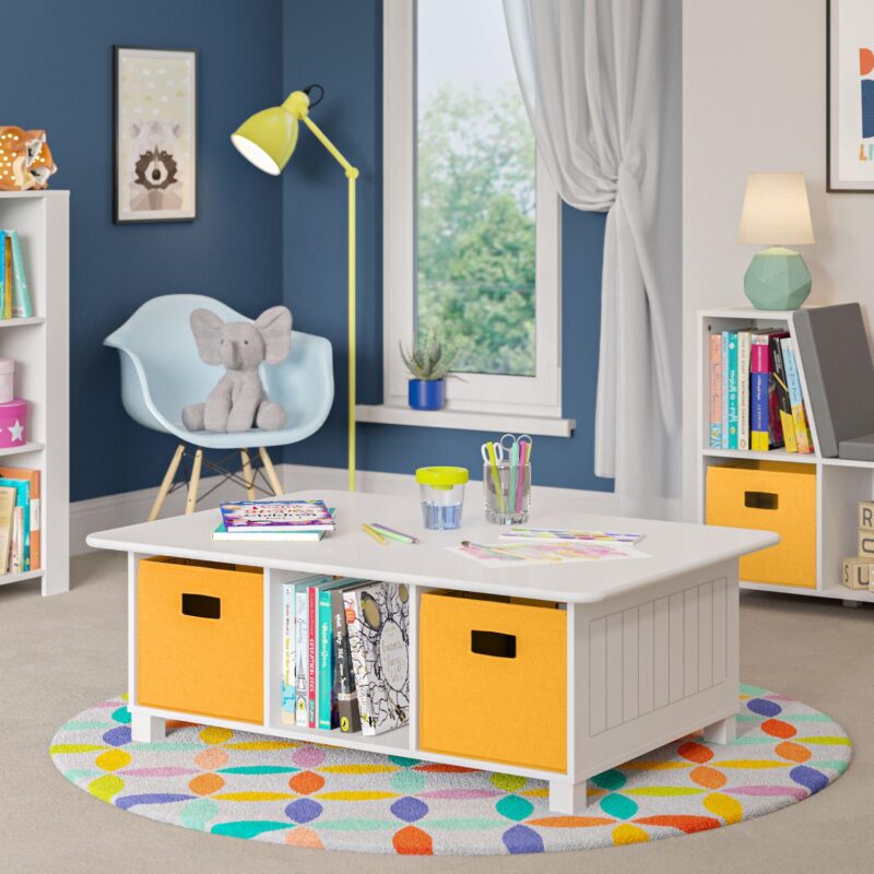 RiverRidge Home Kids' 6-Cubby Storage Activity Table - Image 10