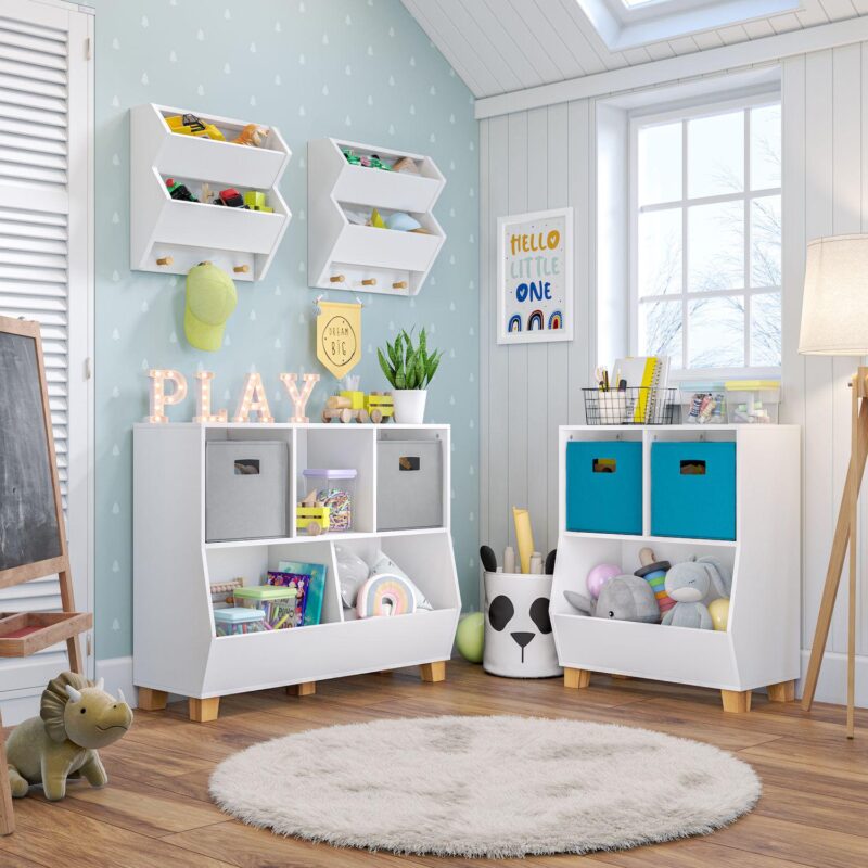 RiverRidge Home Kids 5-Cubby Toy Organizer Floor Decor - Image 10