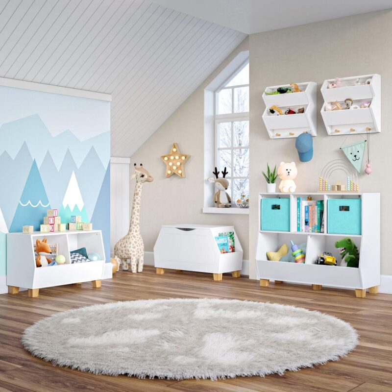 RiverRidge Home Kids 5-Cubby Toy Organizer Floor Decor - Image 9