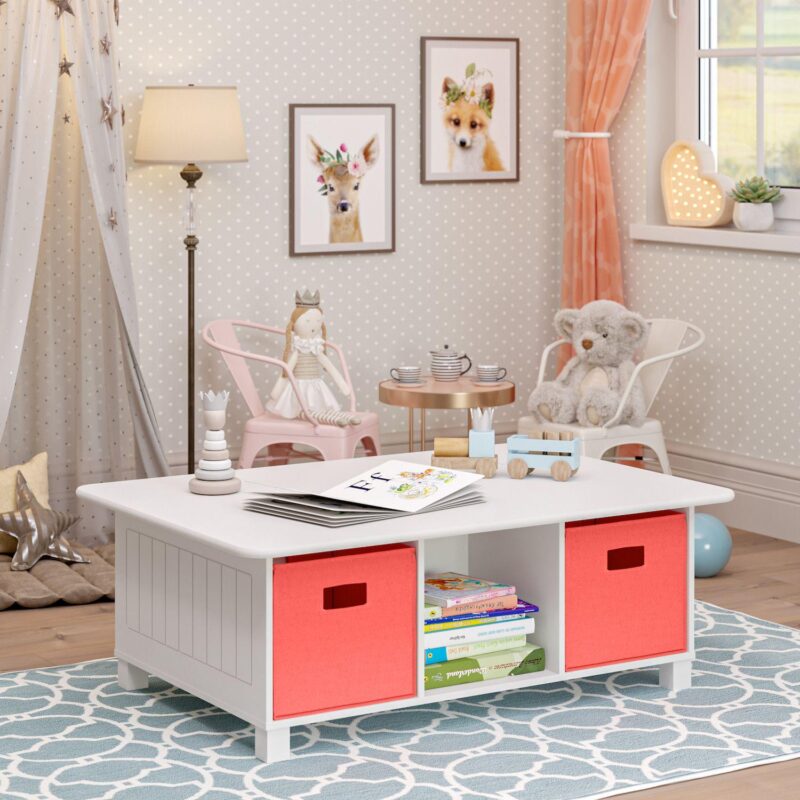 RiverRidge Home Kids' 6-Cubby Storage Activity Table - Image 9
