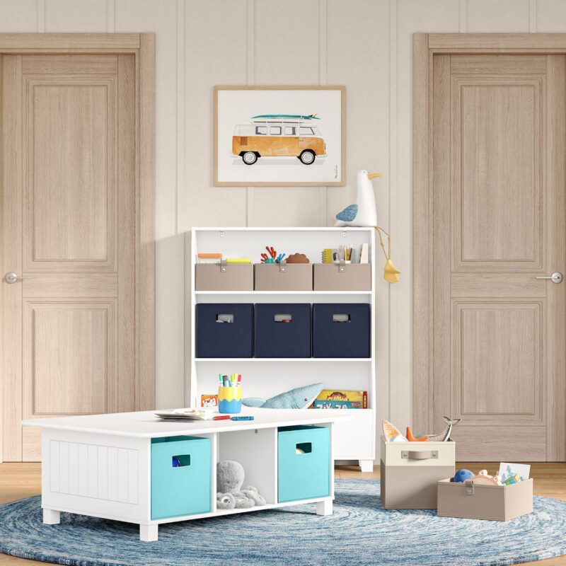 RiverRidge Home Kids' 6-Cubby Storage Activity Table - Image 7