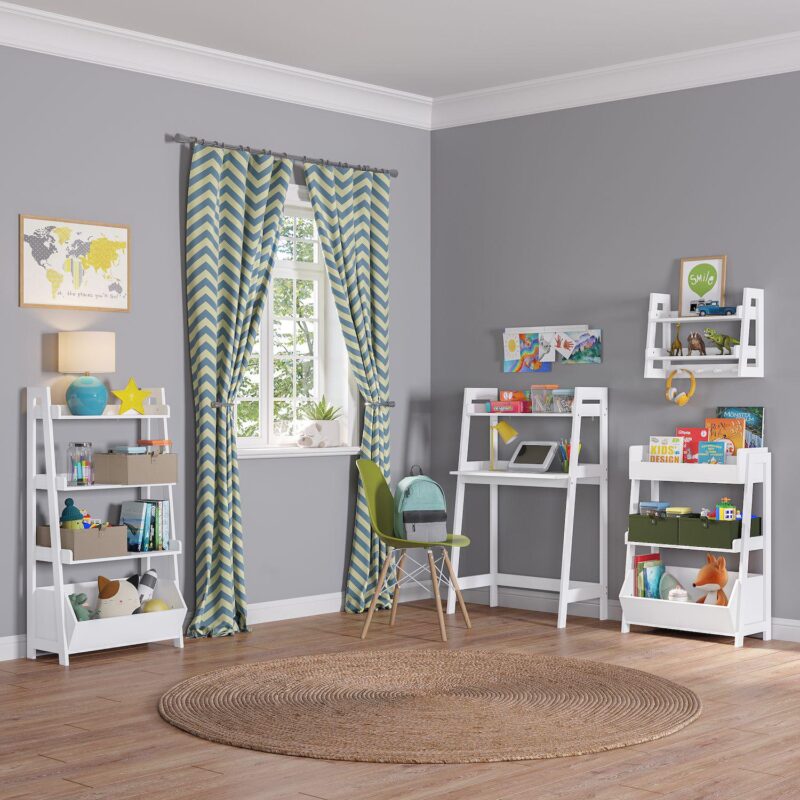 RiverRidge Home Kids 4-Tier 24-in. Ladder Shelf with Toy Organizer - Image 7