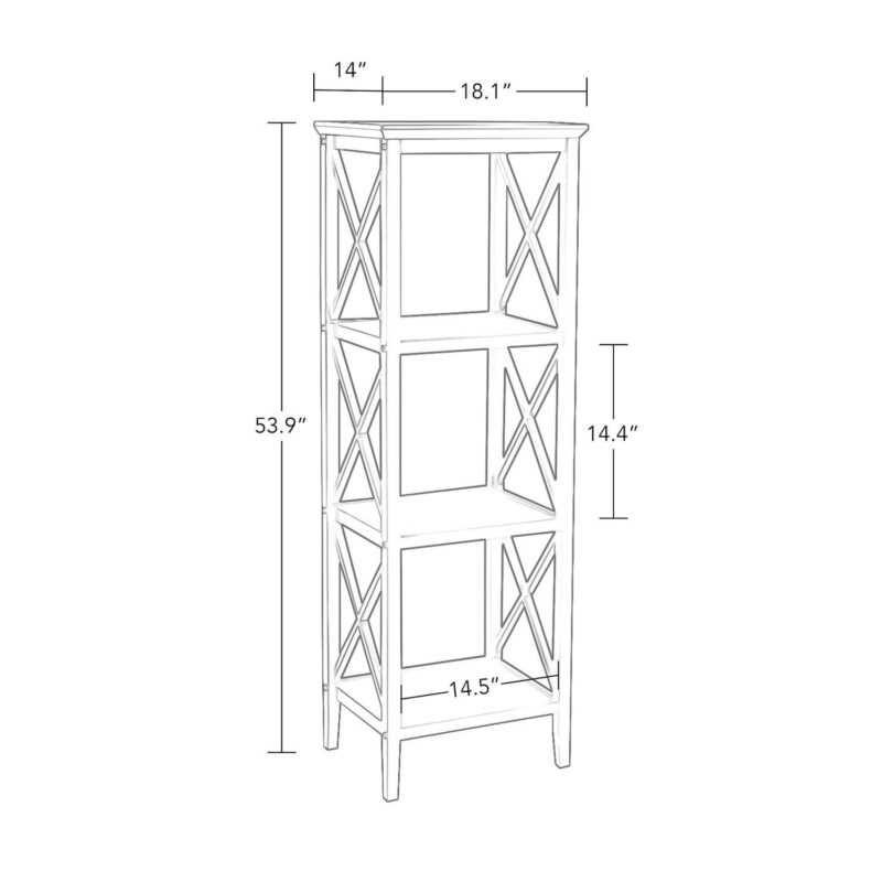 RiverRidge Home La Crosse Bathroom Storage Tower Floor Decor - Image 4
