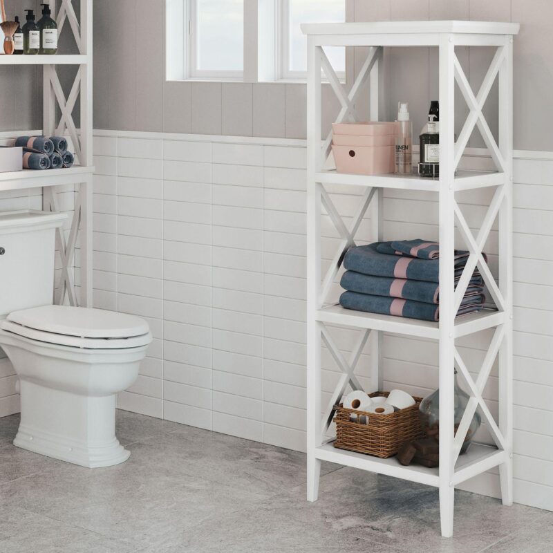 RiverRidge Home La Crosse Bathroom Storage Tower Floor Decor - Image 2