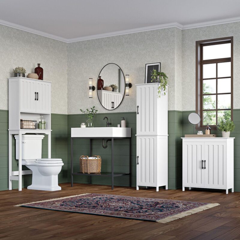 RiverRidge Home Monroe Spacesaver Over The Toilet Floor Decor - Image 3