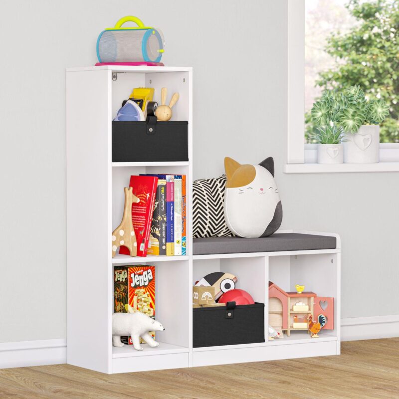 RiverRidge Kids 5-Cubby Storage Bench - Image 2