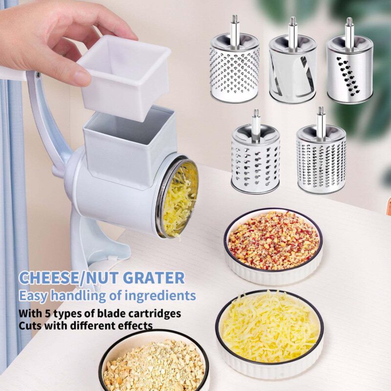Rotary Cheese Grater - Round Vegetable Slicer - Image 5