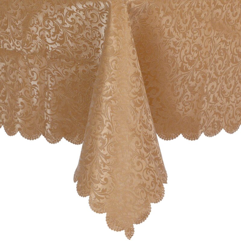 Round Pvc Wrinkle-resistant Washable Suitable Restaurant Table Cover 1 Pc, 71  X 71 - Image 2
