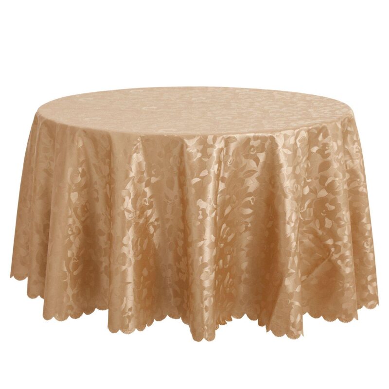 Round Pvc Wrinkle-resistant Washable Suitable Restaurant Table Cover 1 Pc, 71  X 71 - Image 7