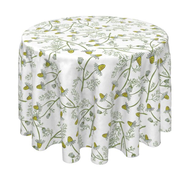 Round Tablecloth, 100% Polyester, 90  Round, Natures Flowers