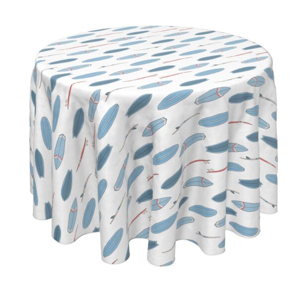 Round Tablecloth, 100% Polyester, 70  Round, Surfboard Repeat