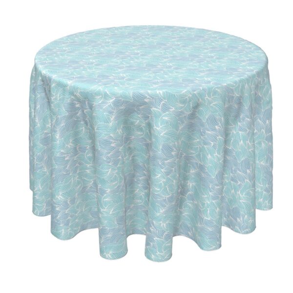 Round Tablecloth, 100% Polyester, 70  Round, Splashes of Waves