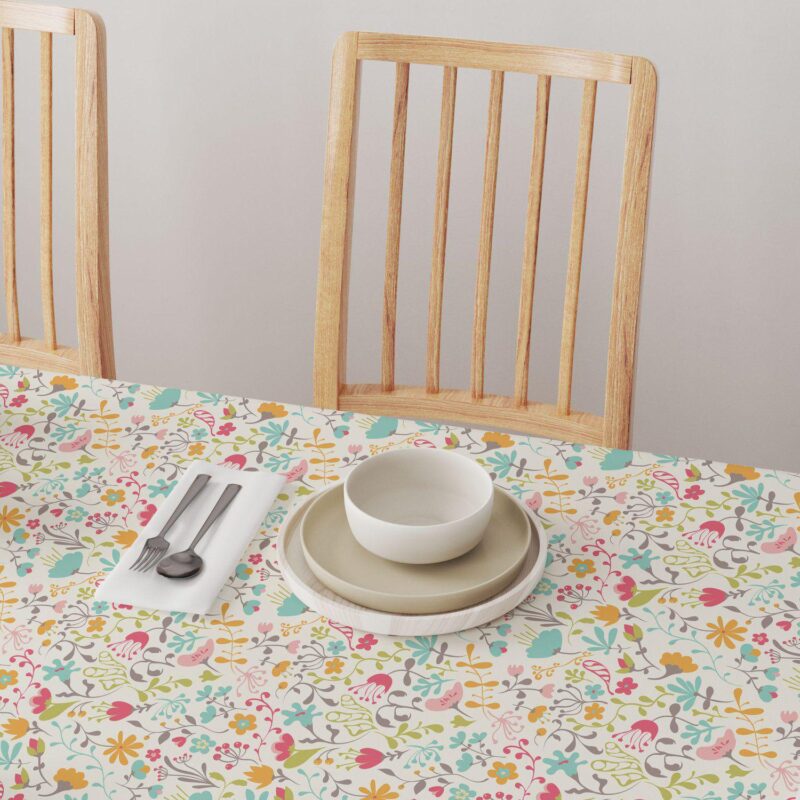 Round Tablecloth, 100% Polyester, 90  Round, Blooming Springs - Image 4