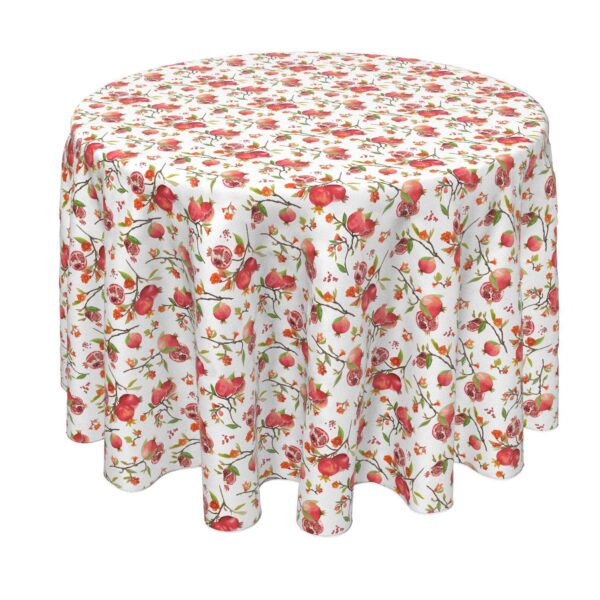 Round Tablecloth, 100% Polyester, 70  Round, Pomegranate Paradise