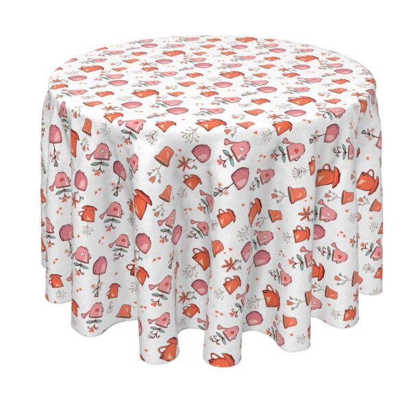 Round Tablecloth, 100% Polyester, 60  Round, Love of Plants