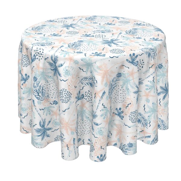 Round Tablecloth, 100% Polyester, 60  Round, Tropical Summer