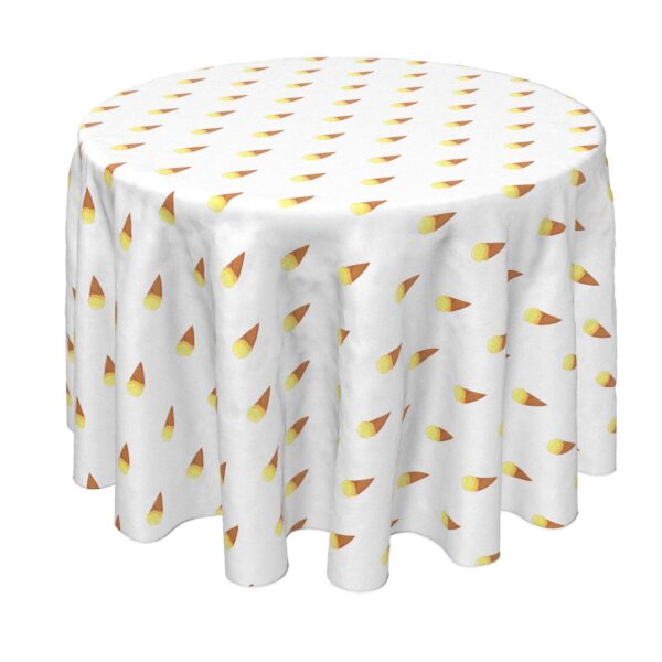 Round Tablecloth, 100% Polyester, 70  Round, Ice Cream Cones