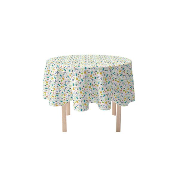 Round Tablecloth, 100% Polyester, 60  Round, Houseplant Collection