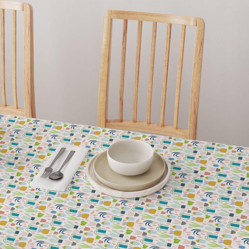Round Tablecloth, 100% Polyester, 60  Round, Houseplant Collection - Image 4
