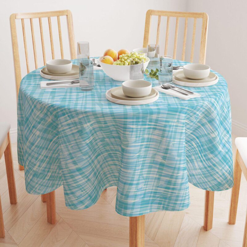 Round Tablecloth, 100% Polyester, 70  Round, Contemporary Ocean - Image 2