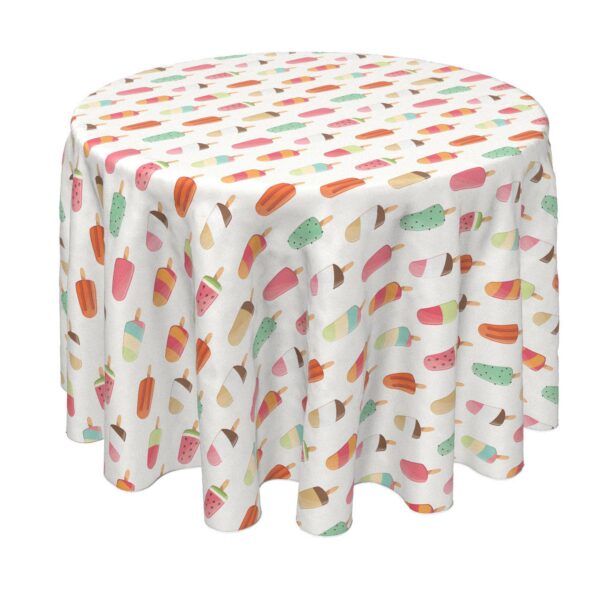 Round Tablecloth, 100% Polyester, 70  Round, Sweet Summer Treats