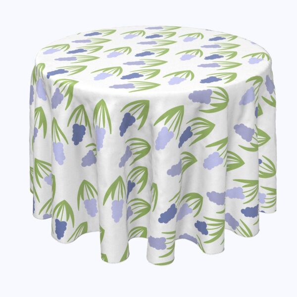 Round Tablecloth, 100% Polyester, 60  Round, Simple Hyacinths