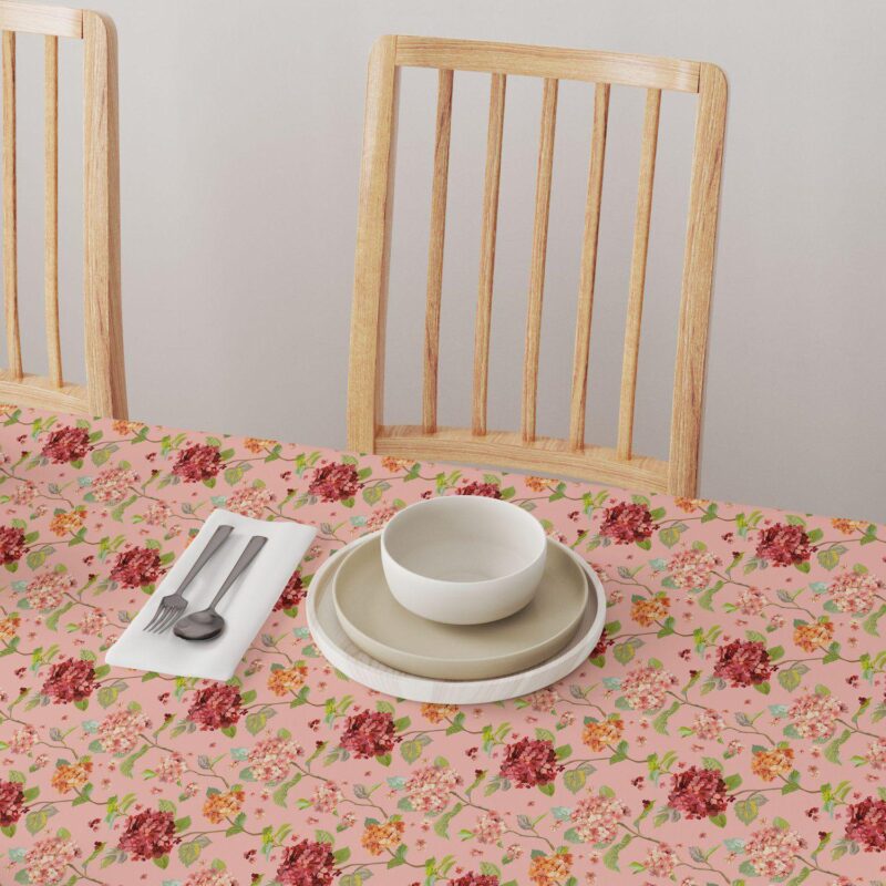 Round Tablecloth, 100% Polyester, 70  Round, Hydrangea Blossom - Image 4