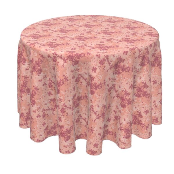 Round Tablecloth, 100% Polyester, 70  Round, Pink Marble Texture