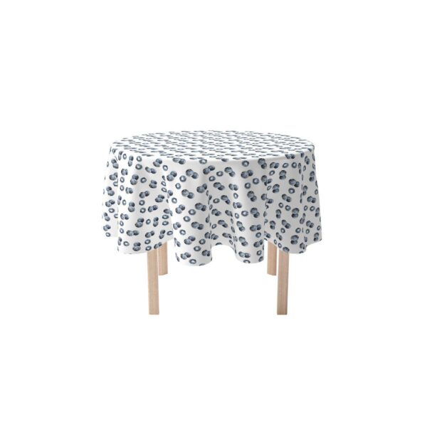 Round Tablecloth, 100% Polyester, 70  Round, Blueberry Picnic