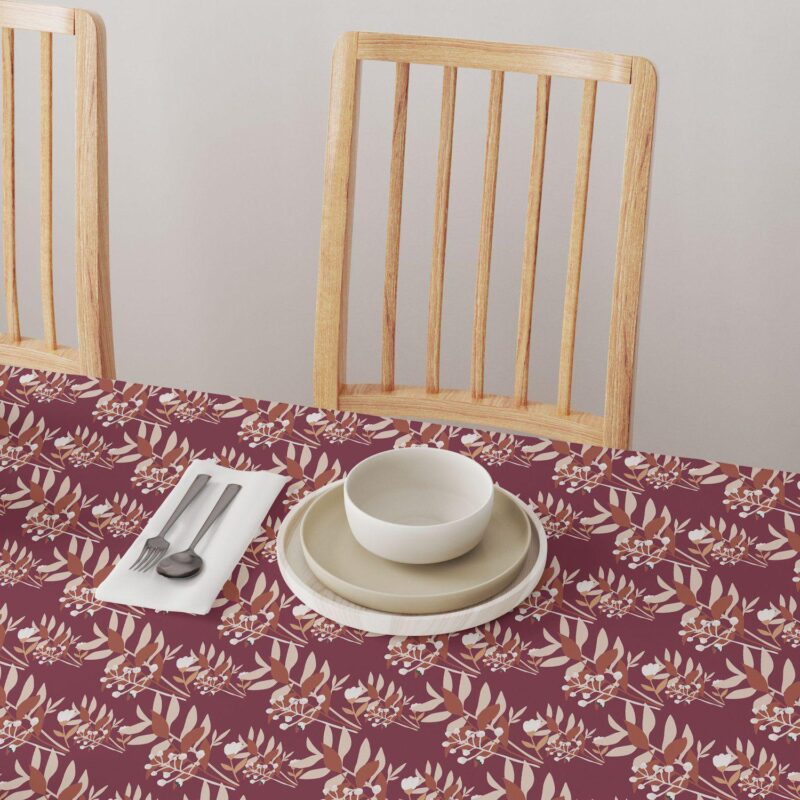 Round Tablecloth, 100% Polyester, 60  Round, Autumn Branches - Image 4