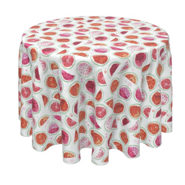 Round Tablecloth, 100% Polyester, 70  Round, Watermelon Design