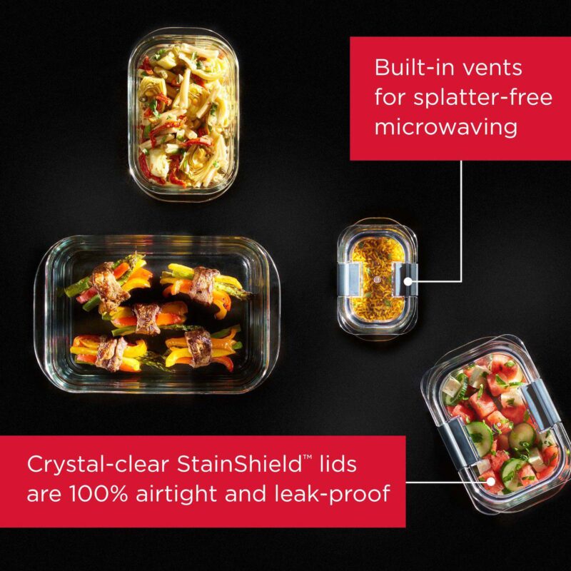 Rubbermaid Brilliance 10-pc. Glass Food Storage Container Set - Image 2