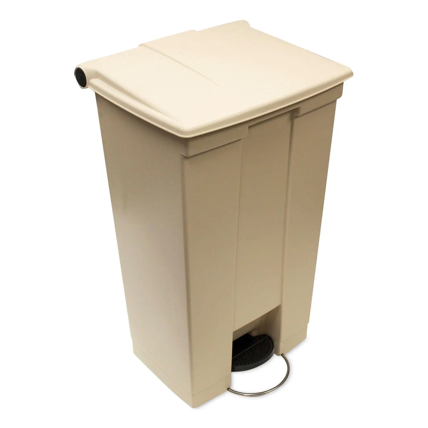Rubbermaid Commercial Legacy Step-On Receptacle, 18 gal, Polyethylene, Beige 6 Rubbermaid Commercial Legacy Step-On Receptacle, 18 gal, Polyethylene, Beige - Image 6