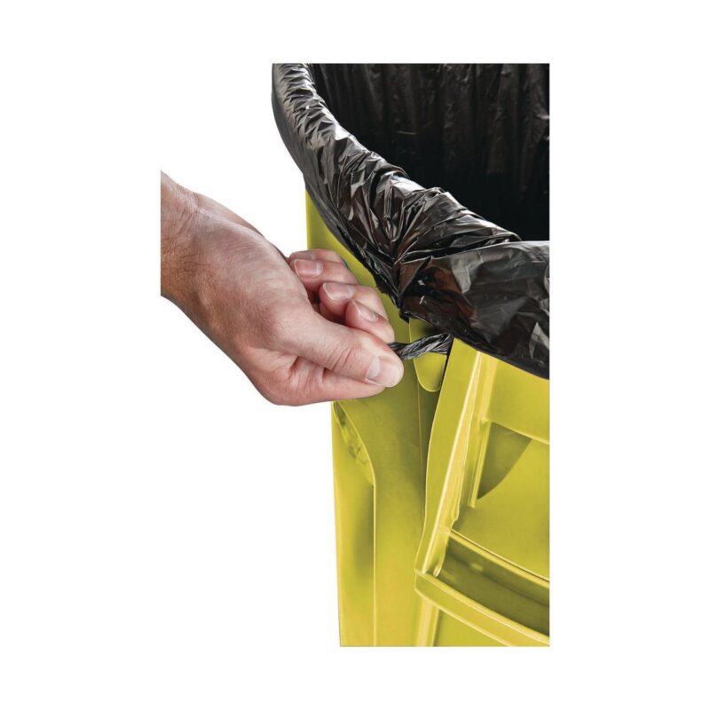 Rubbermaid Commercial Vented Round Brute Container, 44 gal, Plastic, Yellow - Image 6