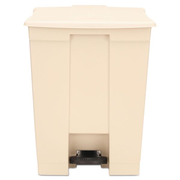 Rubbermaid Commercial Legacy Step-On Receptacle, 18 gal, Polyethylene, Beige