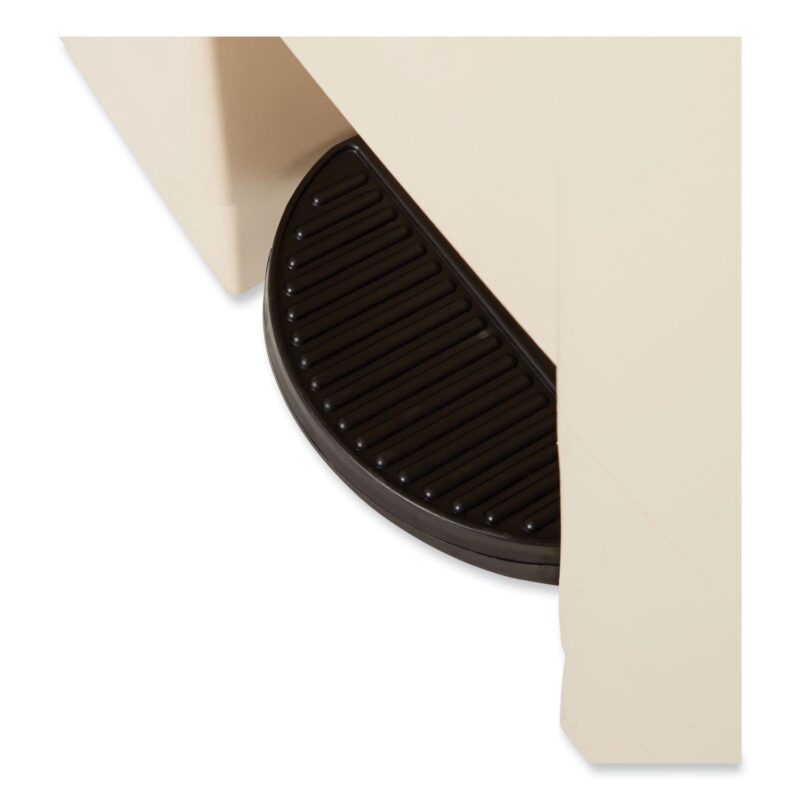 Rubbermaid Commercial Legacy Step-On Receptacle, 18 gal, Polyethylene, Beige - Image 7