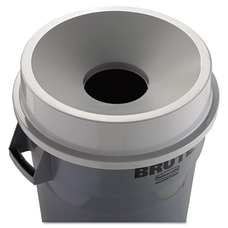 Rubbermaid Untouchable Square Waste Receptacle, Plastic, 23 Gal, Black - Image 2
